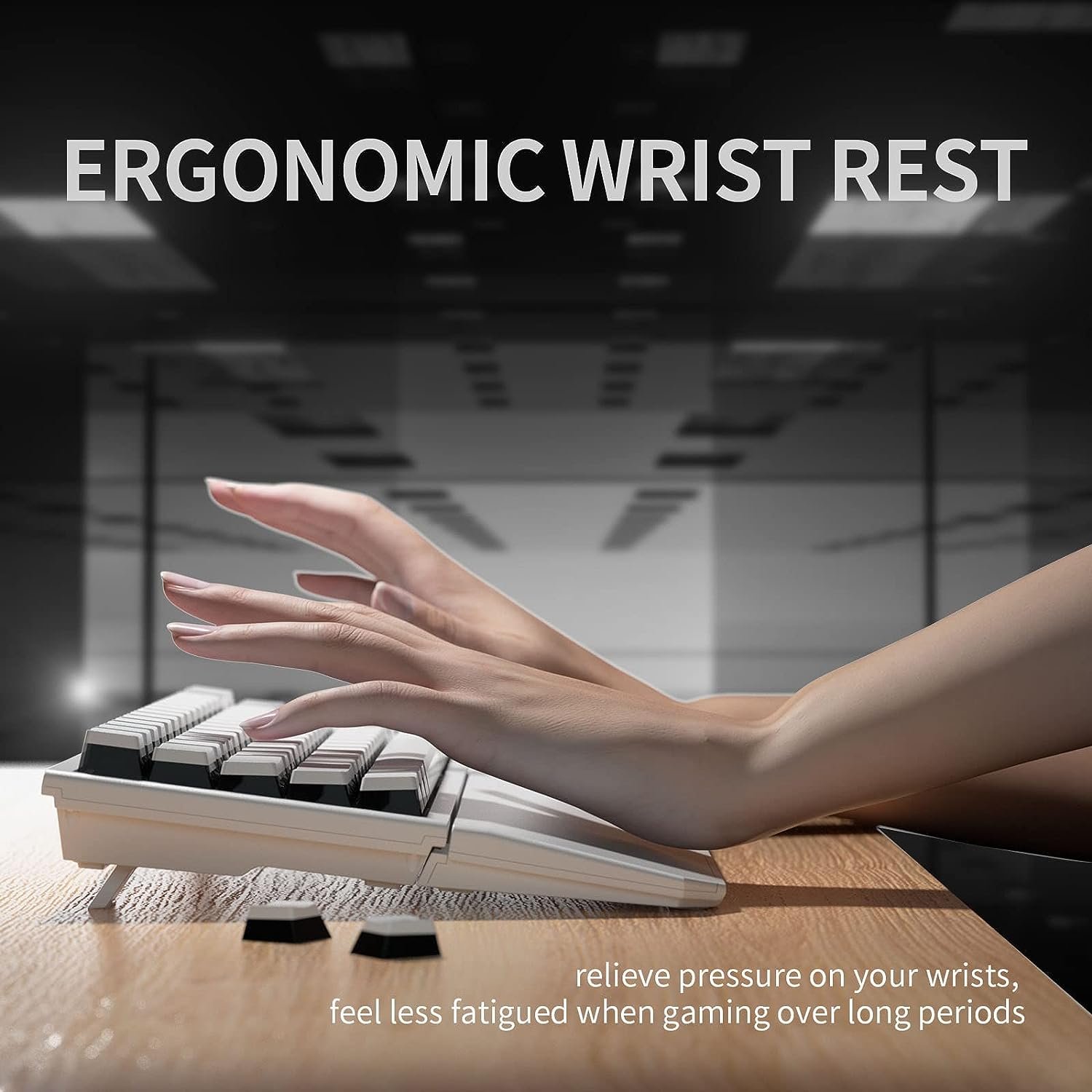 X1pro Wireless Mechanical Keyboard Tri-Mode BT5.0/2.4GHz/USB-C Hot Swappable Custom Keyboard White Backlit Gaming Keyboard