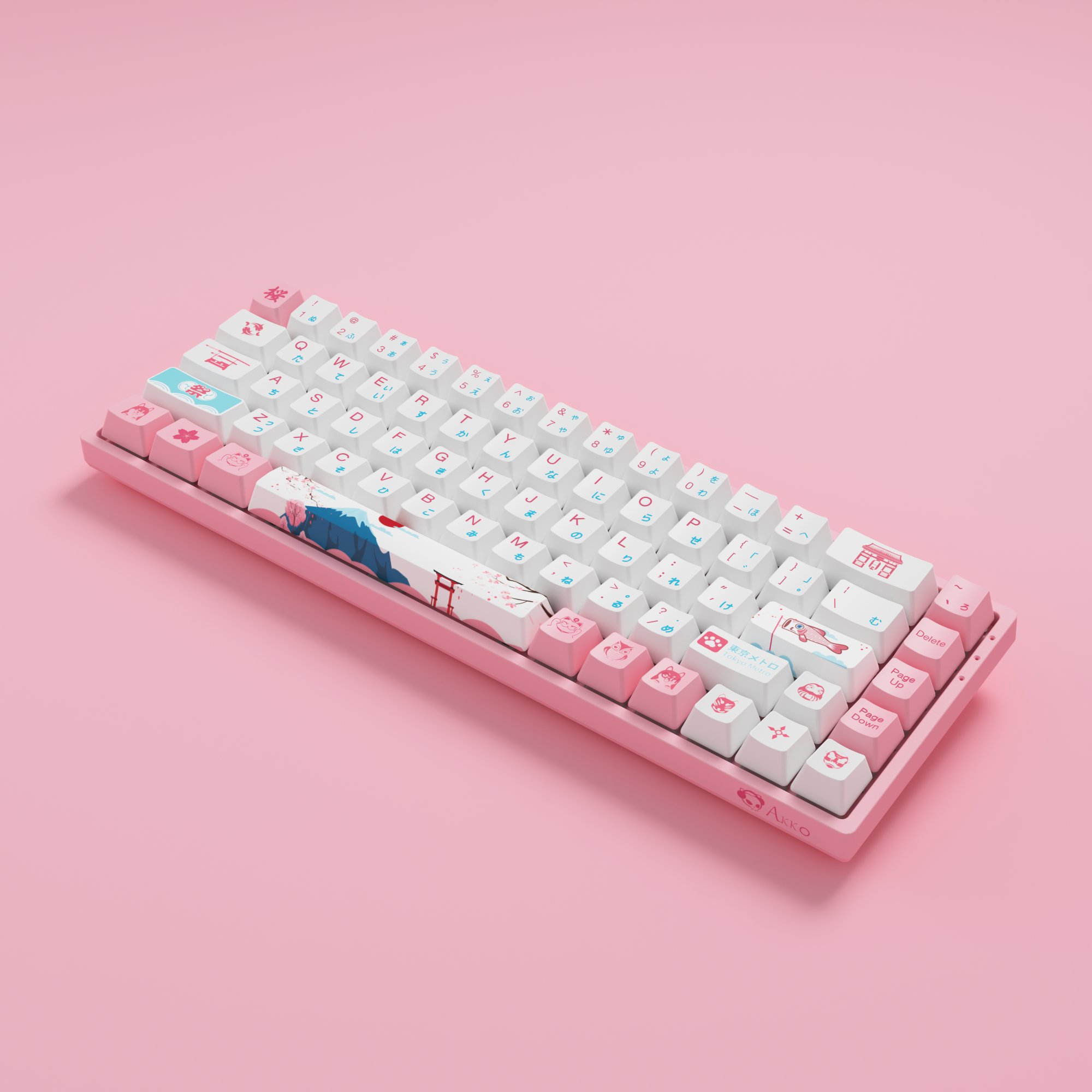 Akko World Tour Tokyo R2 3068B Plus keyboards Sublimation Keycaps mouse and keyboard gamer