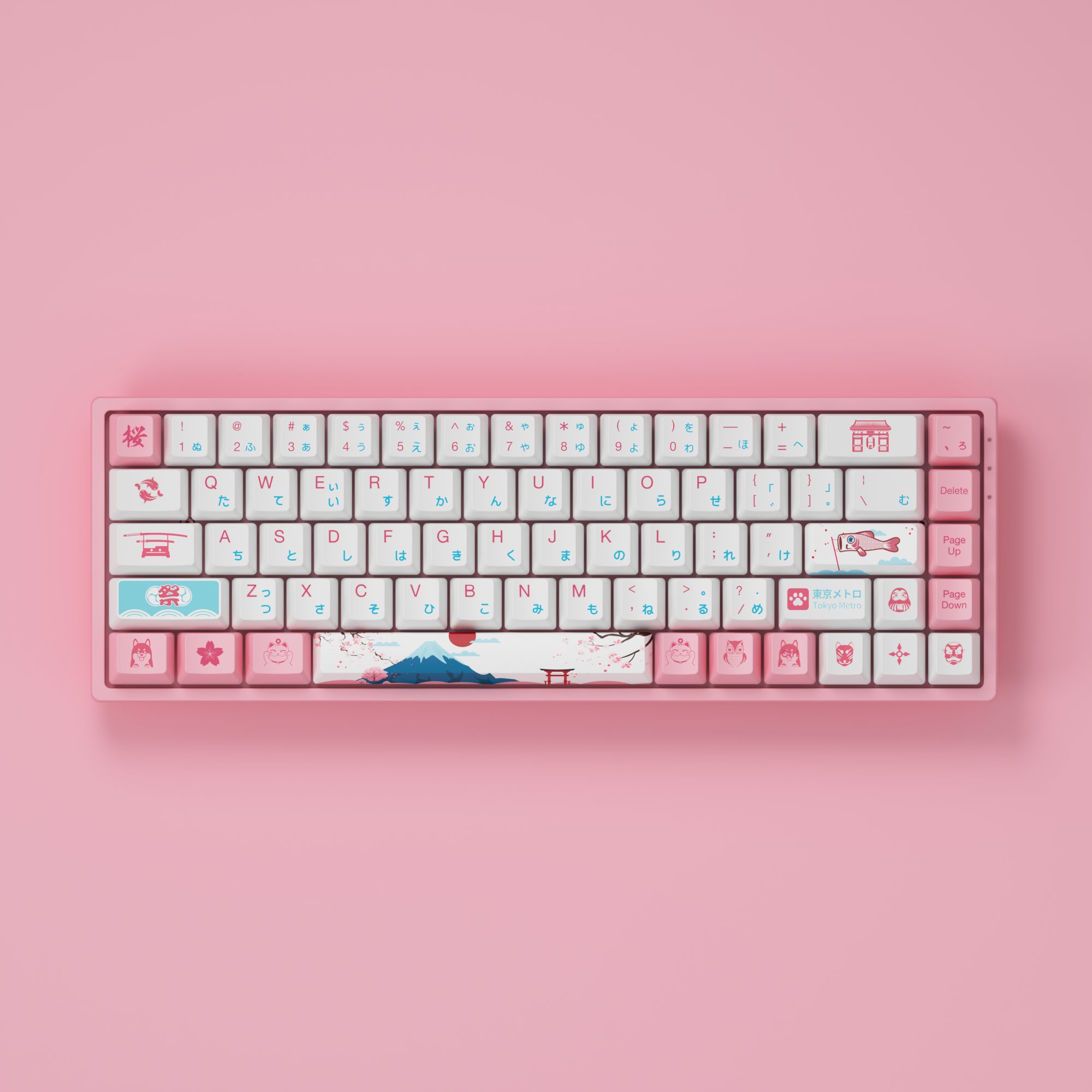 Akko World Tour Tokyo R2 3068B Plus keyboards Sublimation Keycaps mouse and keyboard gamer