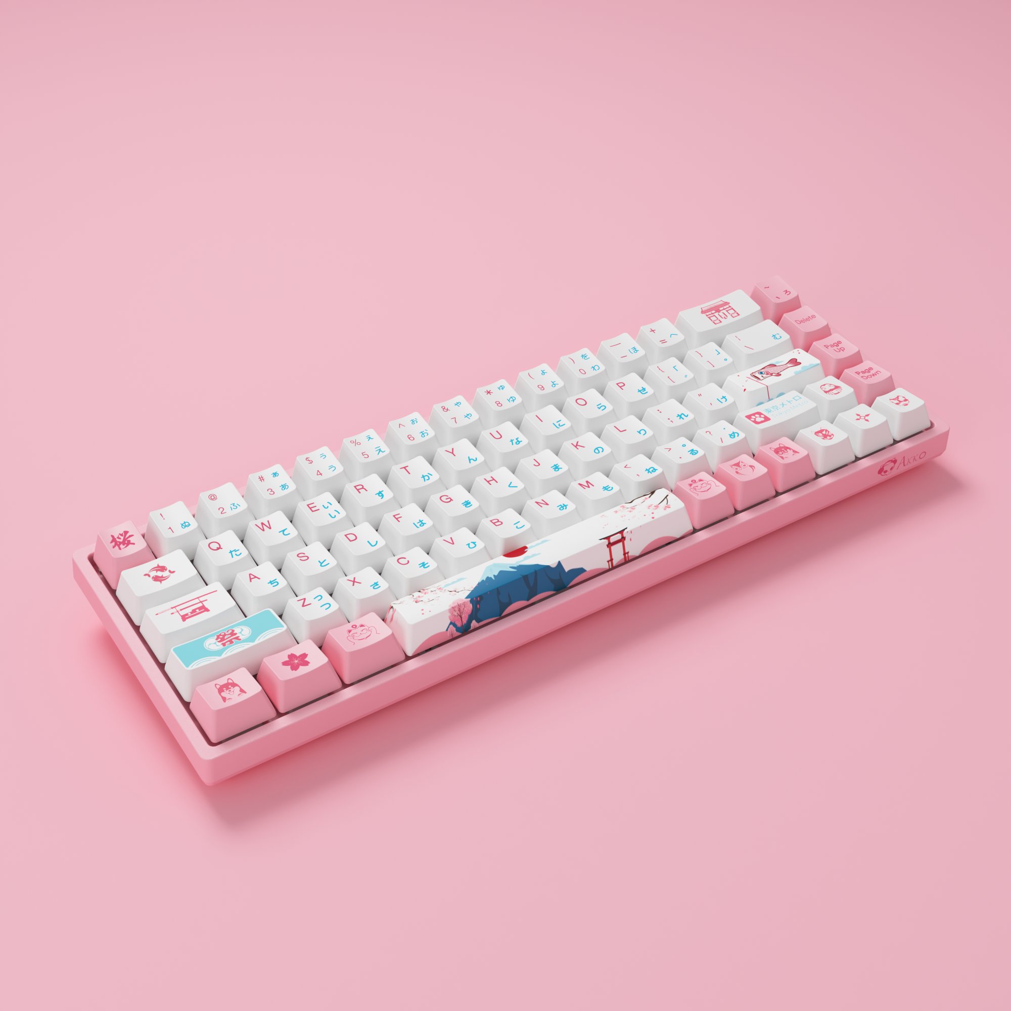 Akko World Tour Tokyo R2 3068B Plus keyboards Sublimation Keycaps mouse and keyboard gamer