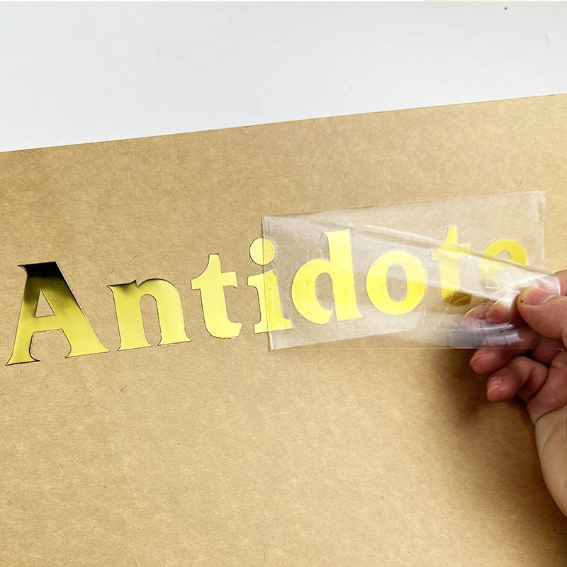 Custom Logo Self Adhesive UV Transfer Sticker Business Name Window Outdoor Vinyl Transfer Decal For Car/ Bumper