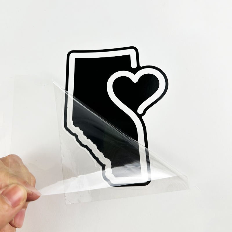 Custom Logo Self Adhesive UV Transfer Sticker Business Name Window Outdoor Vinyl Transfer Decal For Car/ Bumper