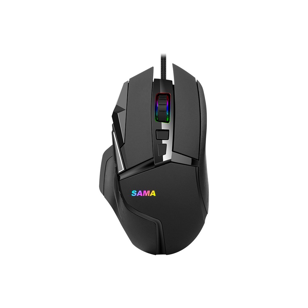 SAMA Gaming Keyboard and Mouse Set RGB Wired 104 Keys Mechanical Computer Keyboard and Mouse