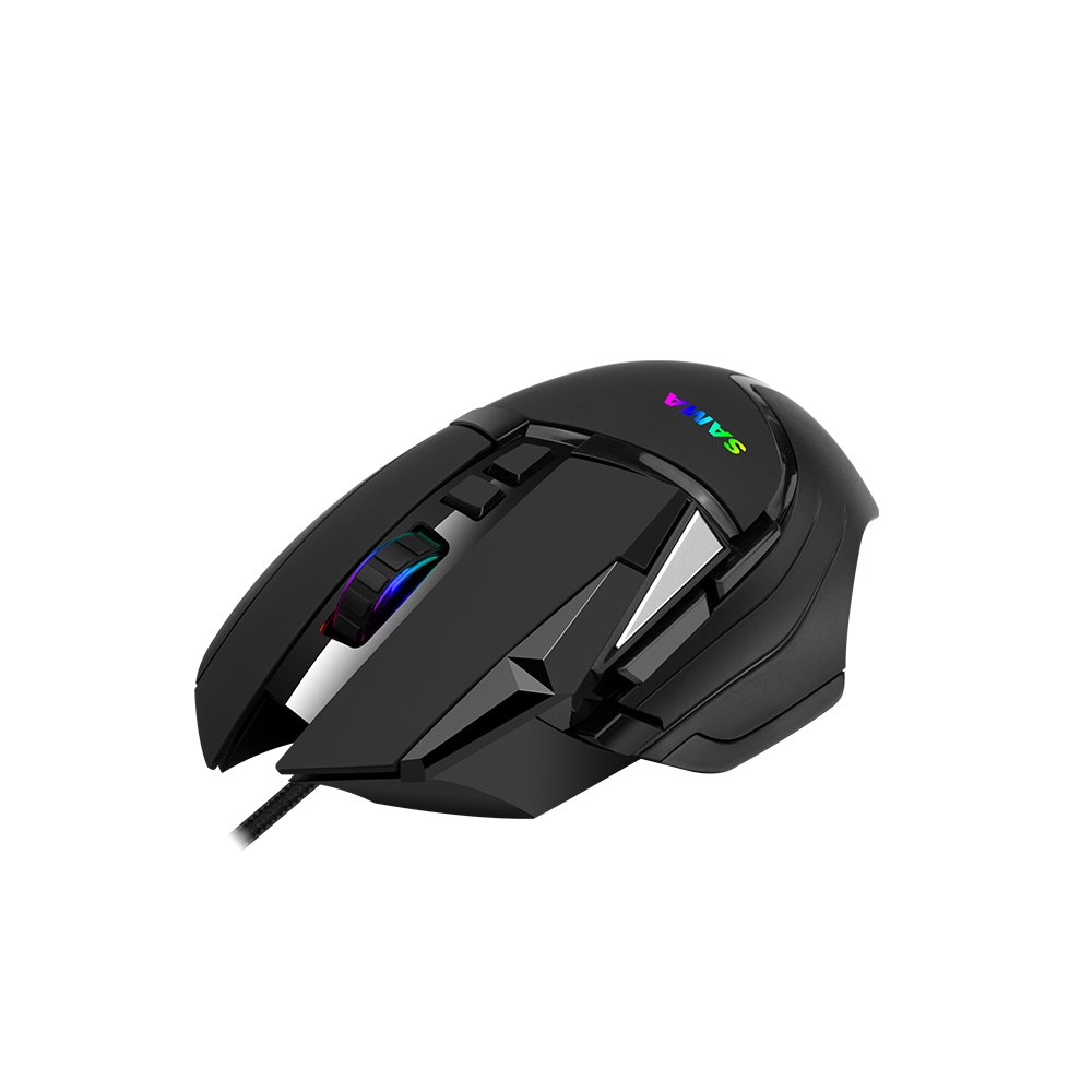 SAMA Gaming Keyboard and Mouse Set RGB Wired 104 Keys Mechanical Computer Keyboard and Mouse