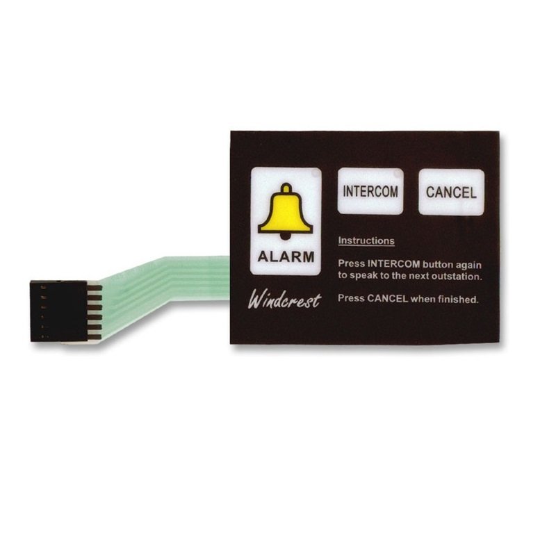 Customized Free Sample PET PC Panel Waterproof Foil Keyboard Membrane Switch Keypad With Led