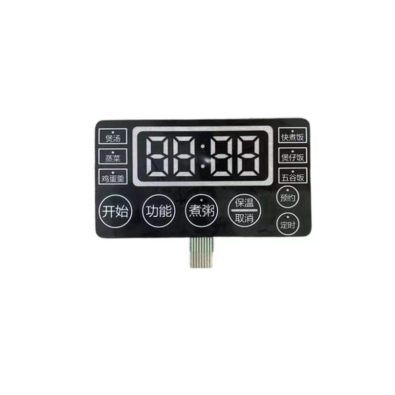 Customized Free Sample PET PC Panel Waterproof Foil Keyboard Membrane Switch Keypad With Led