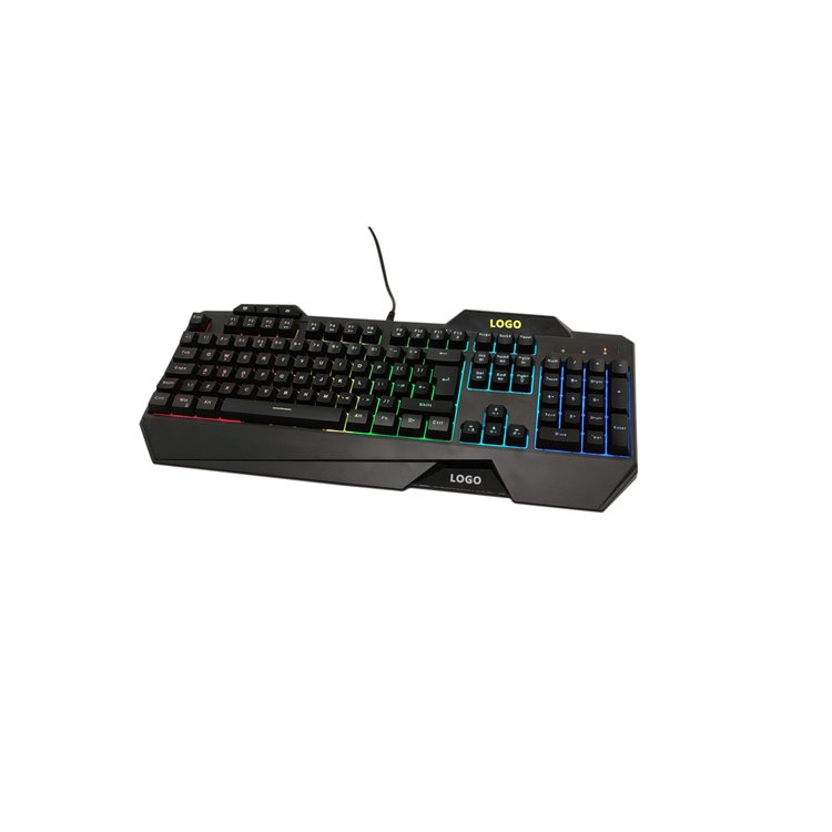 Promotional Luxury Multimedia Keys Membrane wired gaming keyboard. Computer Wired Keyboard