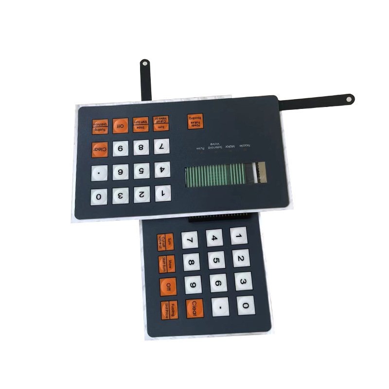 Manufacturer Low Price Button Membrane Switch Keyboard Panel Pc Price Fuel Dispenser Membrane Switch Keypad