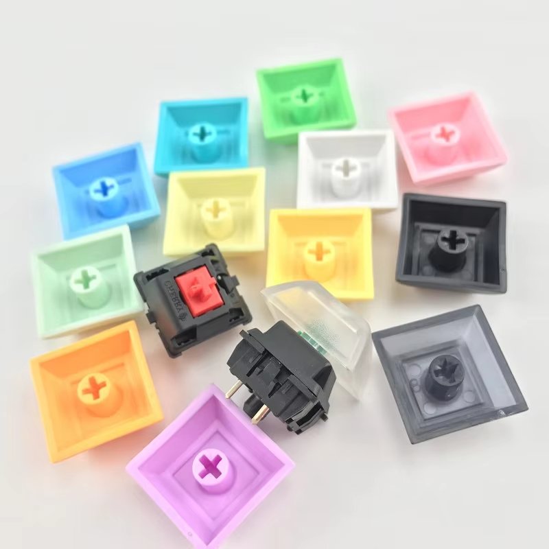 2024 Factory Price DSA KBT Keycaps DIY Mechanical Keyboard Multi Colors Low Profile Blank Keycap Anime Keycaps