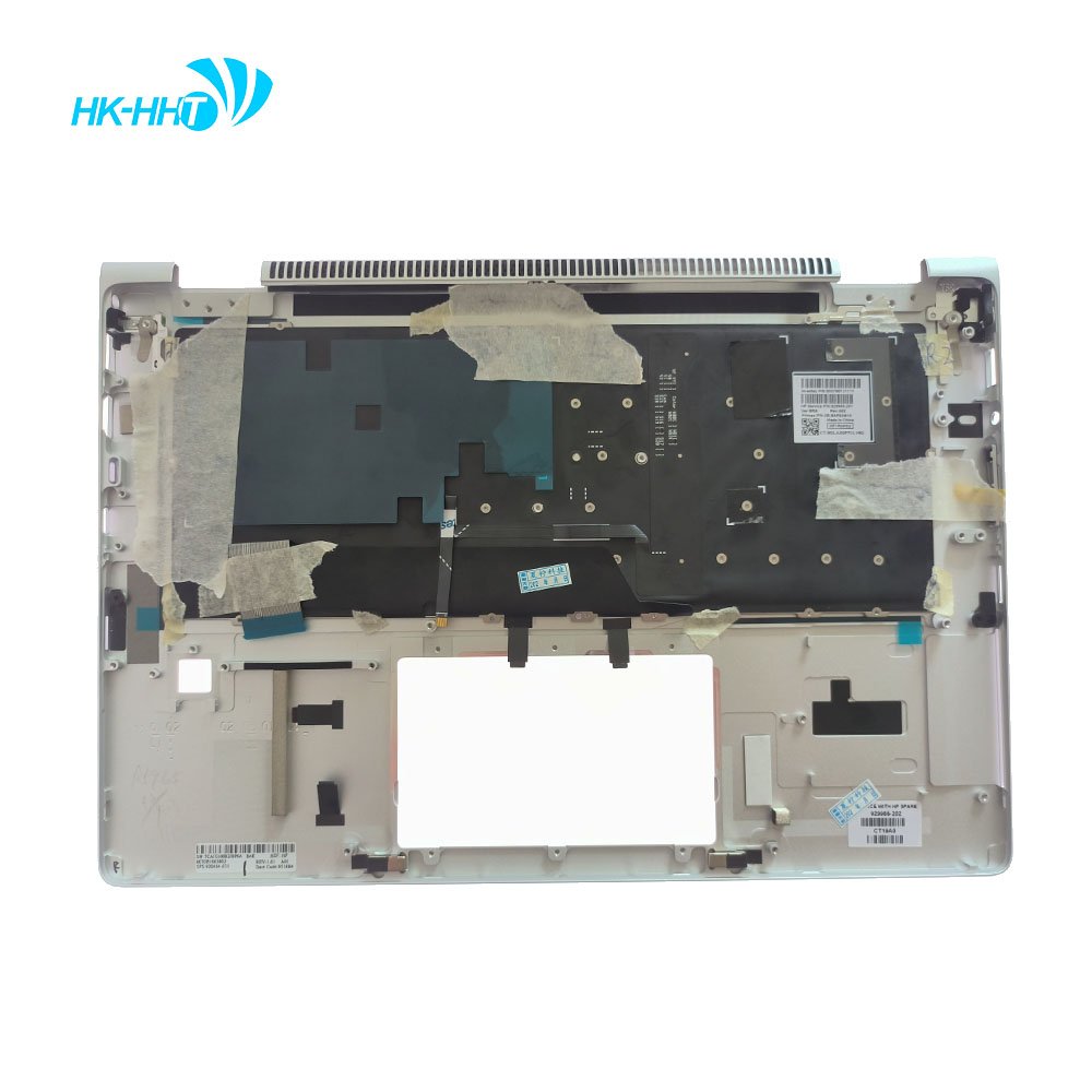 HK-HHT silver Backlight BR Brazil Keyboard Bezel Palmrest Cover for HP EliteBook X360 1030 G2