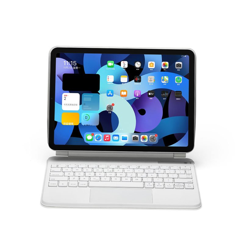 For iPad 10th 2022 Smart Magic Keyboard Case Wireless BT Tablet Case Cover Folio With LED Backlit Touchpad Arabic Keyboard