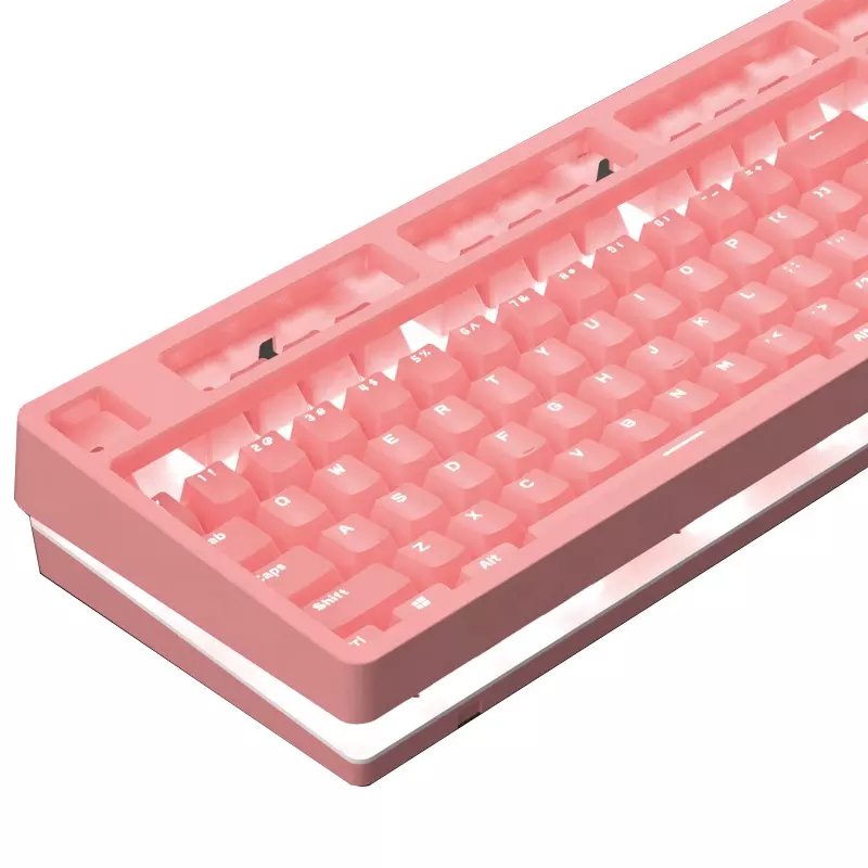AJAZZ DKM150 Hot Sale 104keys Metal Removable cover Backlit Mechanical Gaming Keyboard For Professional PUBG Gamer