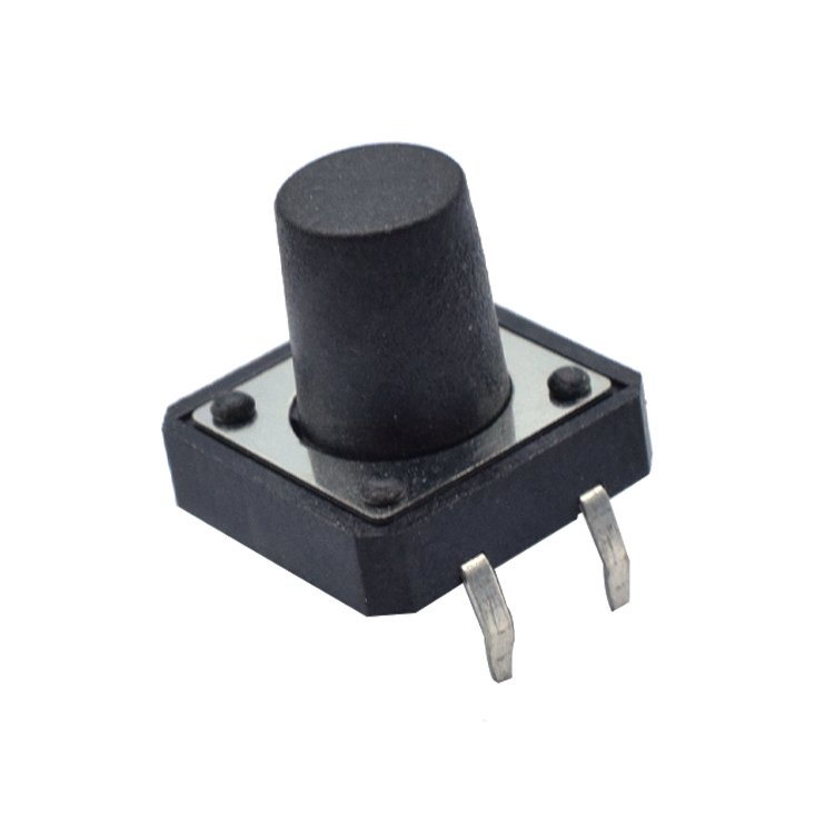 DC 12V 50mA DIP Tact switch 12*12 Custom Height 12x12 Tactile switch Round Head Manufacture Soft Feeling switch