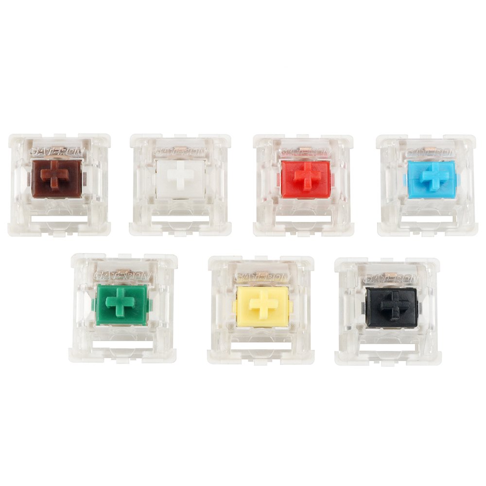 Gateron KS-9 KS 9 Yellow Green Clear Red Black Brown Blue 3pin Switches for MX Mechanical Keyboard Switches