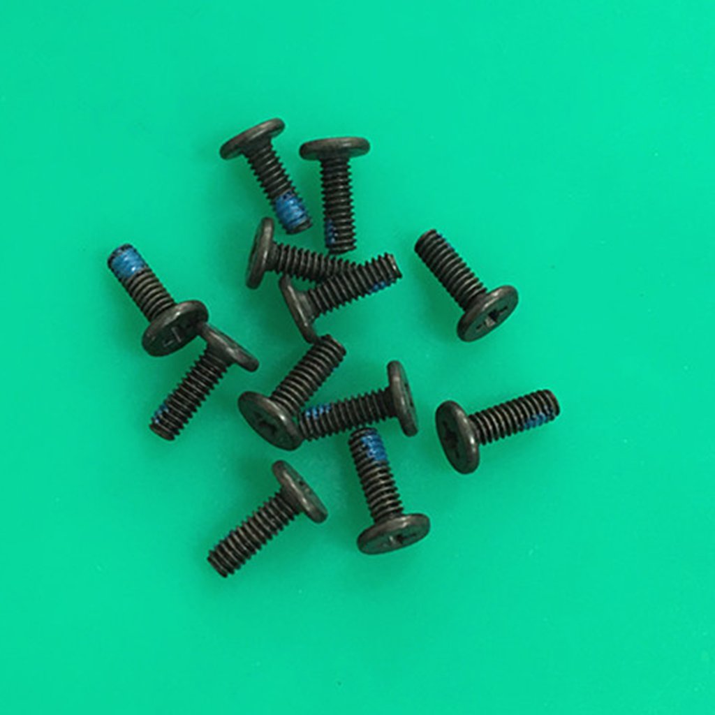 laptop Screw Black zinc plated glued dispense lock computer Screws M2*4 mm bottom case keyboard lcd cover screw black sliver