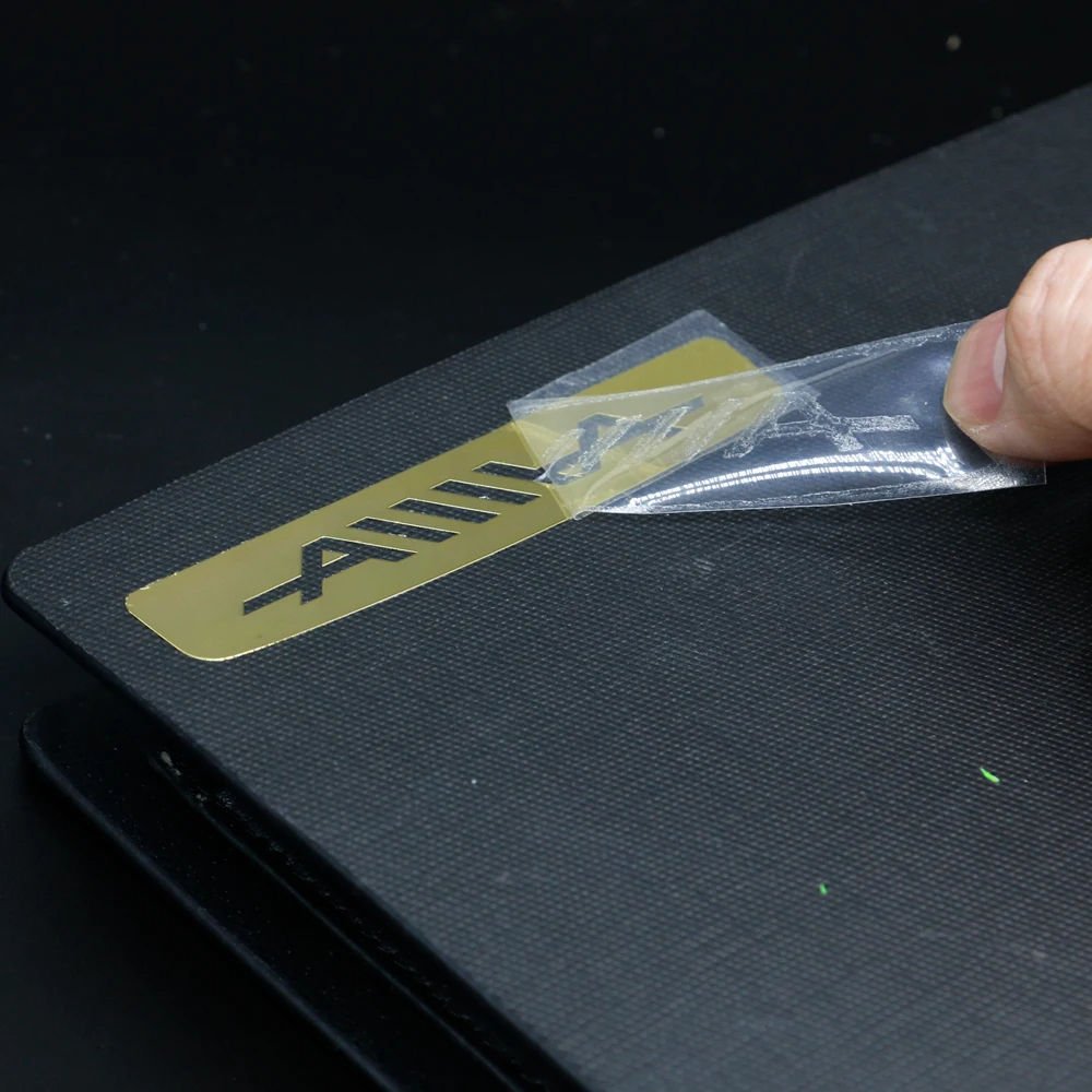 Luxury UV DTF Custom 3D Metal Foil Logo Transfer Stickers Gold Waterproof Silver Foil Labels for Packing