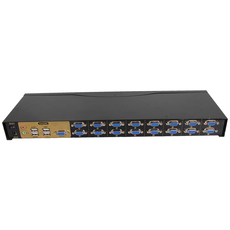VCOM VGA KVM Switch 1080P Full HD Hotkey Ir Remote 16 Computers Share Keyboard Mouse Video Audio USB Switcher