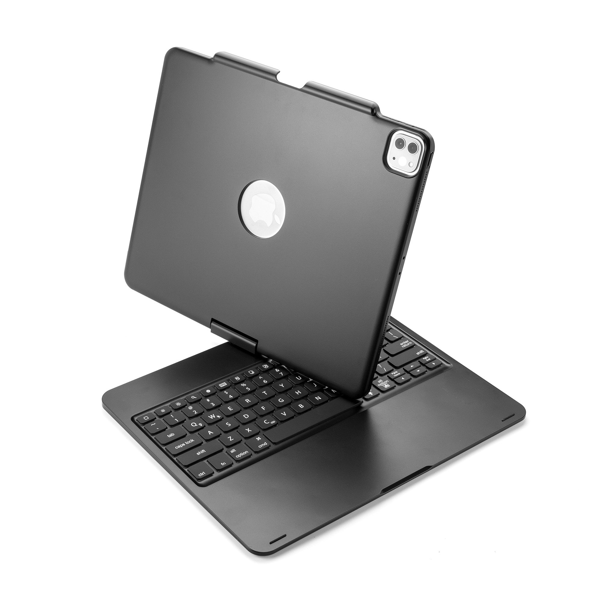 Black BT Wireless ABS Material Keyboard Case Fit for 12.9 Inch with Pencil Holder