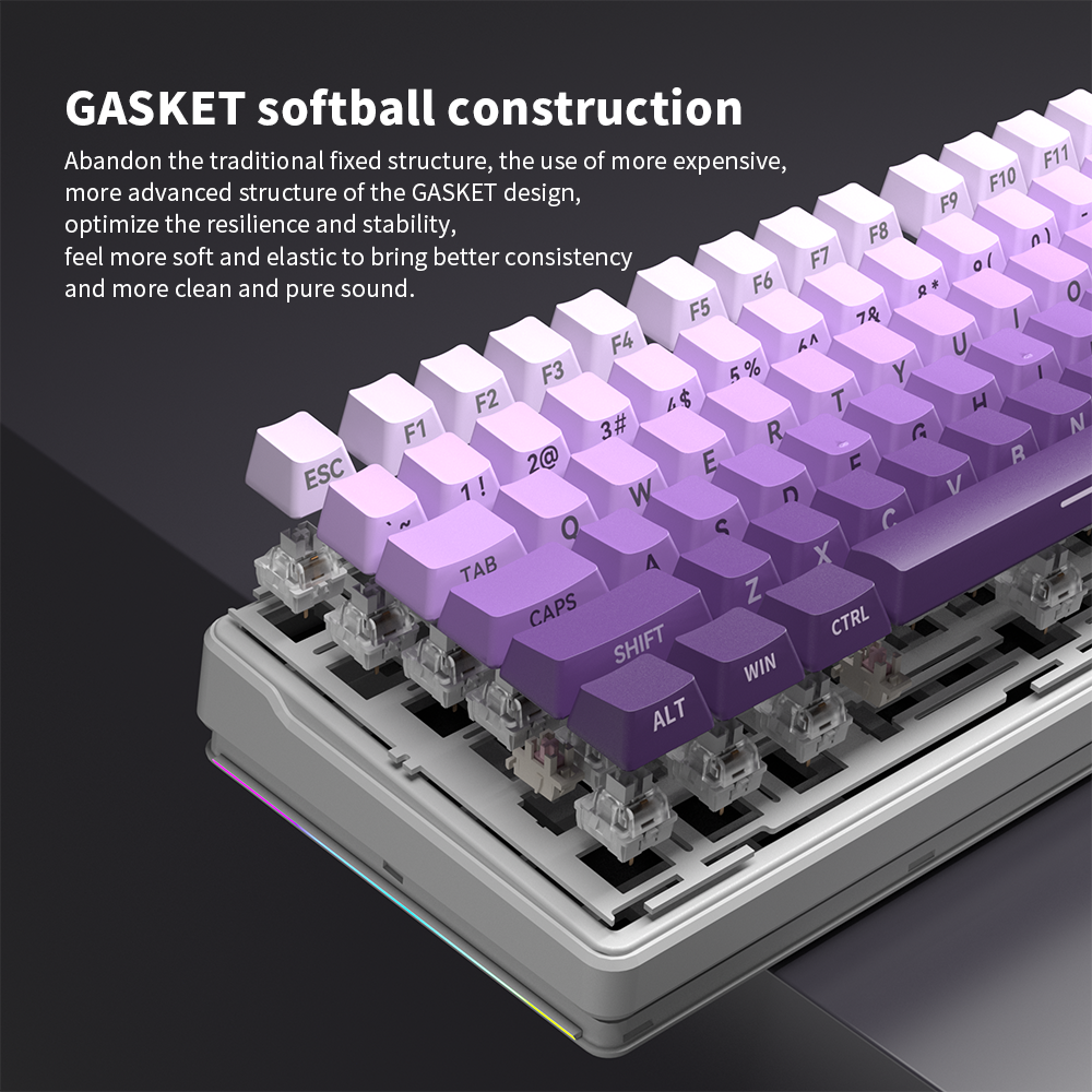 ZF ZT104 104 Keys White Backlit full size Gaming Mechanical Keyboard with Sliver Switch Wired for Laptop Desktop PC Gamers