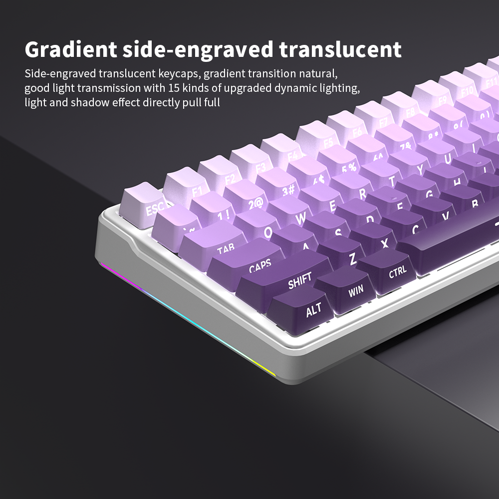 ZF ZT104 104 Keys White Backlit full size Gaming Mechanical Keyboard with Sliver Switch Wired for Laptop Desktop PC Gamers