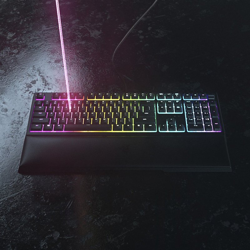Razer Ornata V2 Mecha-membrane keyboard RGB Backlighting Keyboard with Multi-function Digital Wheel and Media Keys