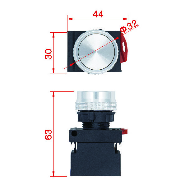 22mm Smart Intelligent Industrial Wireless Pushbutton Switch Box, Remote Control Pushbutton Switch