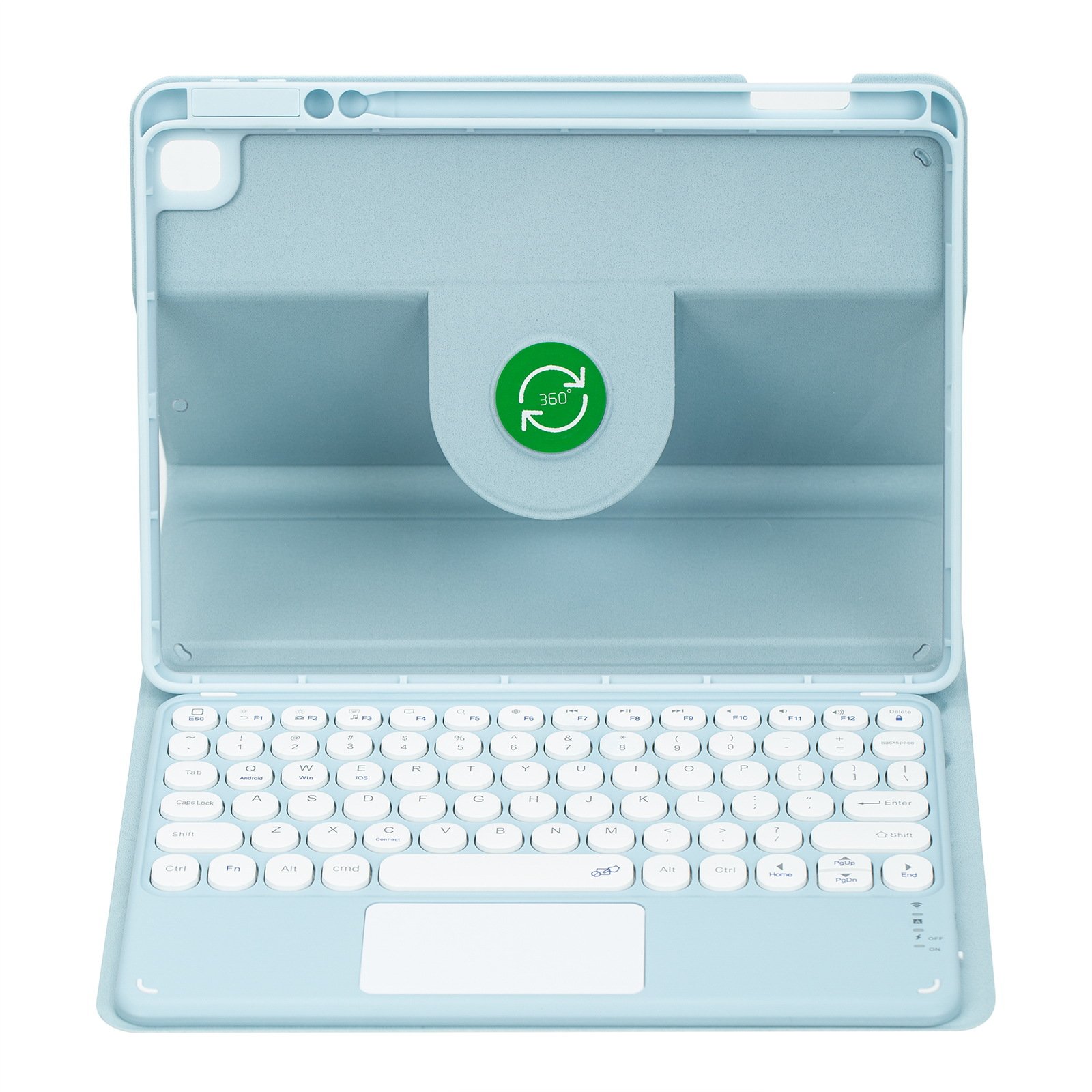 for iPad 10th generation 360 rotation protection leather case pro110.2 circular part cover touch Bluetooth keyboard magnetic cas