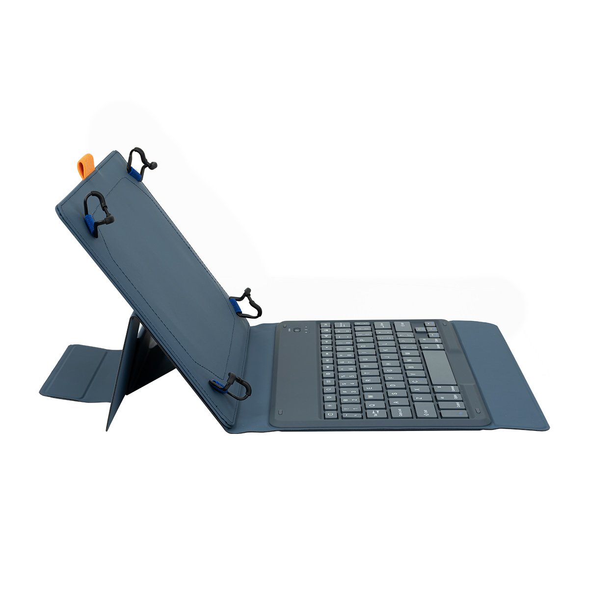 Grey Blue Stylish Design Universal keyboard with Pencil holder and adjustable kickstand for 9.7-11 inch Tablet computer
