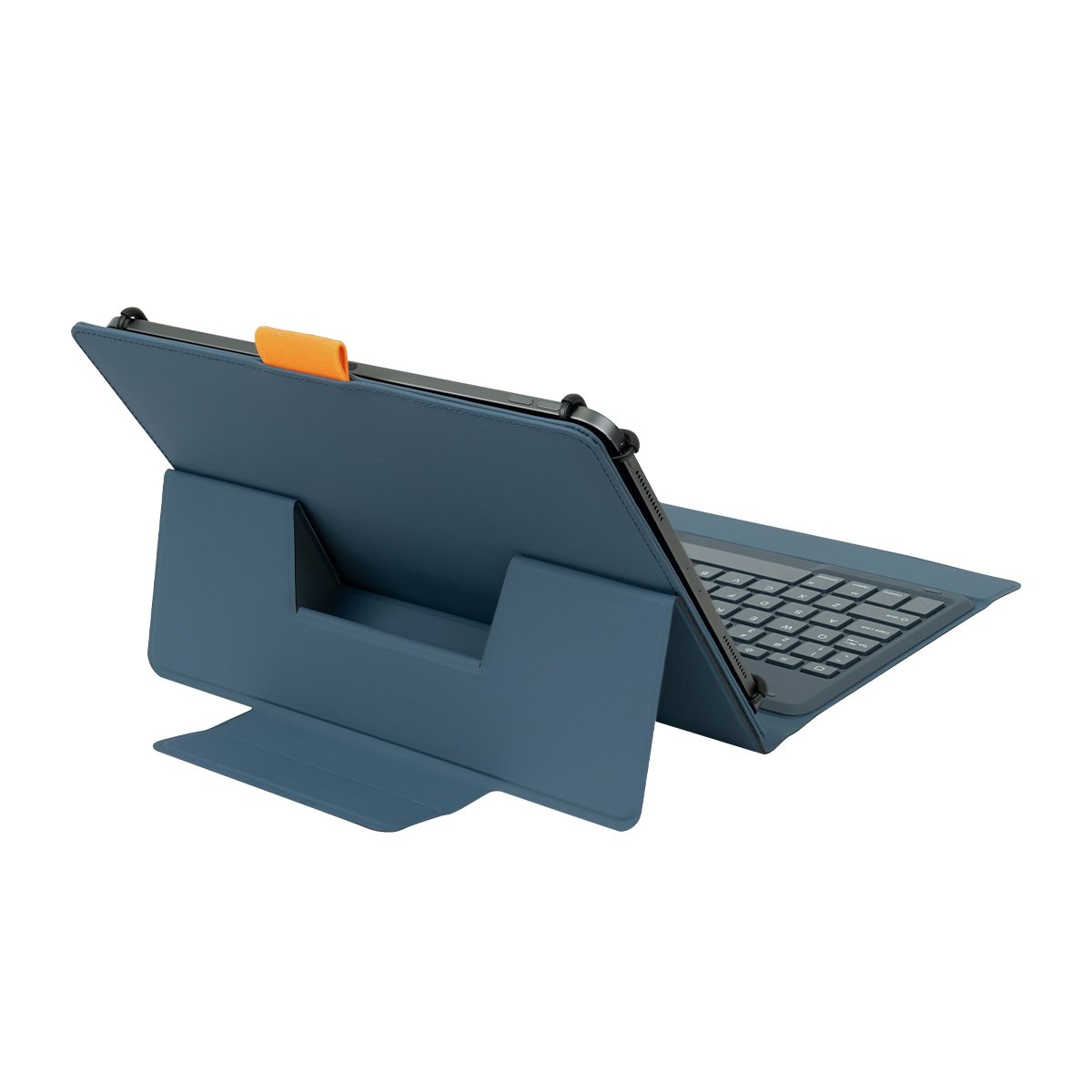 Grey Blue Stylish Design Universal keyboard with Pencil holder and adjustable kickstand for 9.7-11 inch Tablet computer