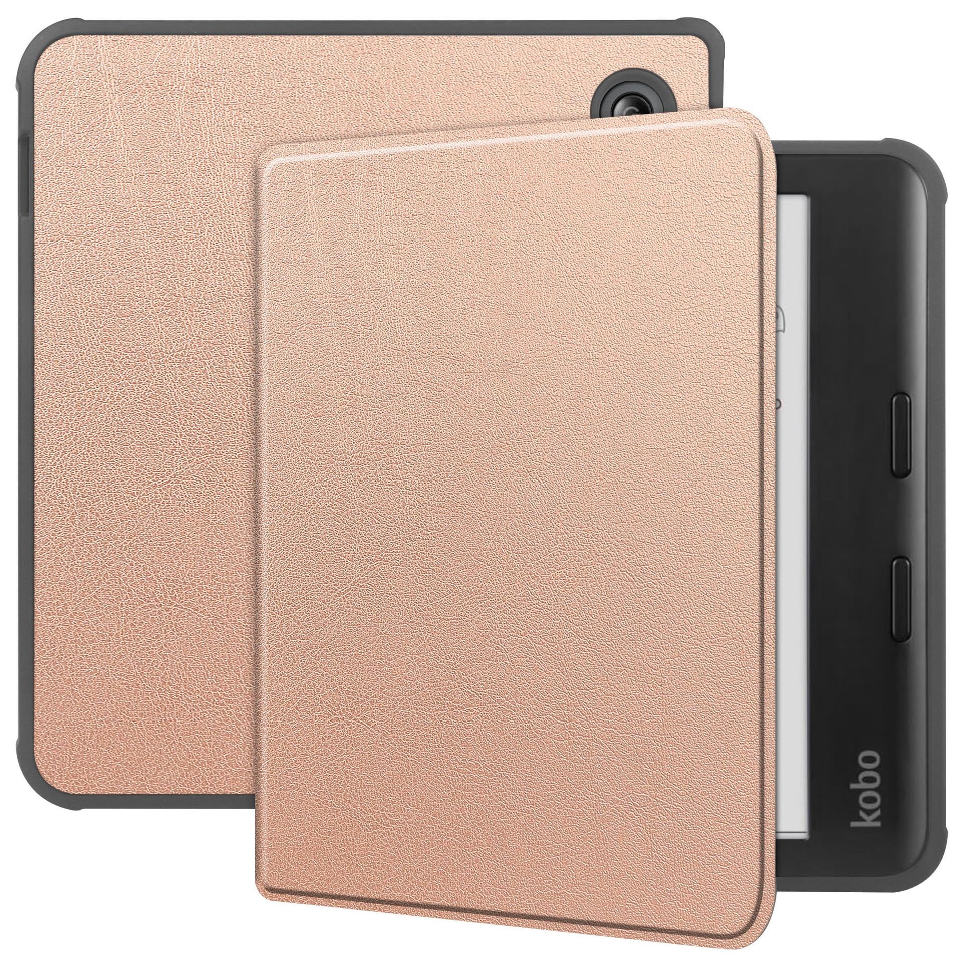 Suitable for Kobo Libra Colour eBook Leather Case, TPU Flip Model Soft Rubber Case, Wear-resistant Full Cover Protective Case