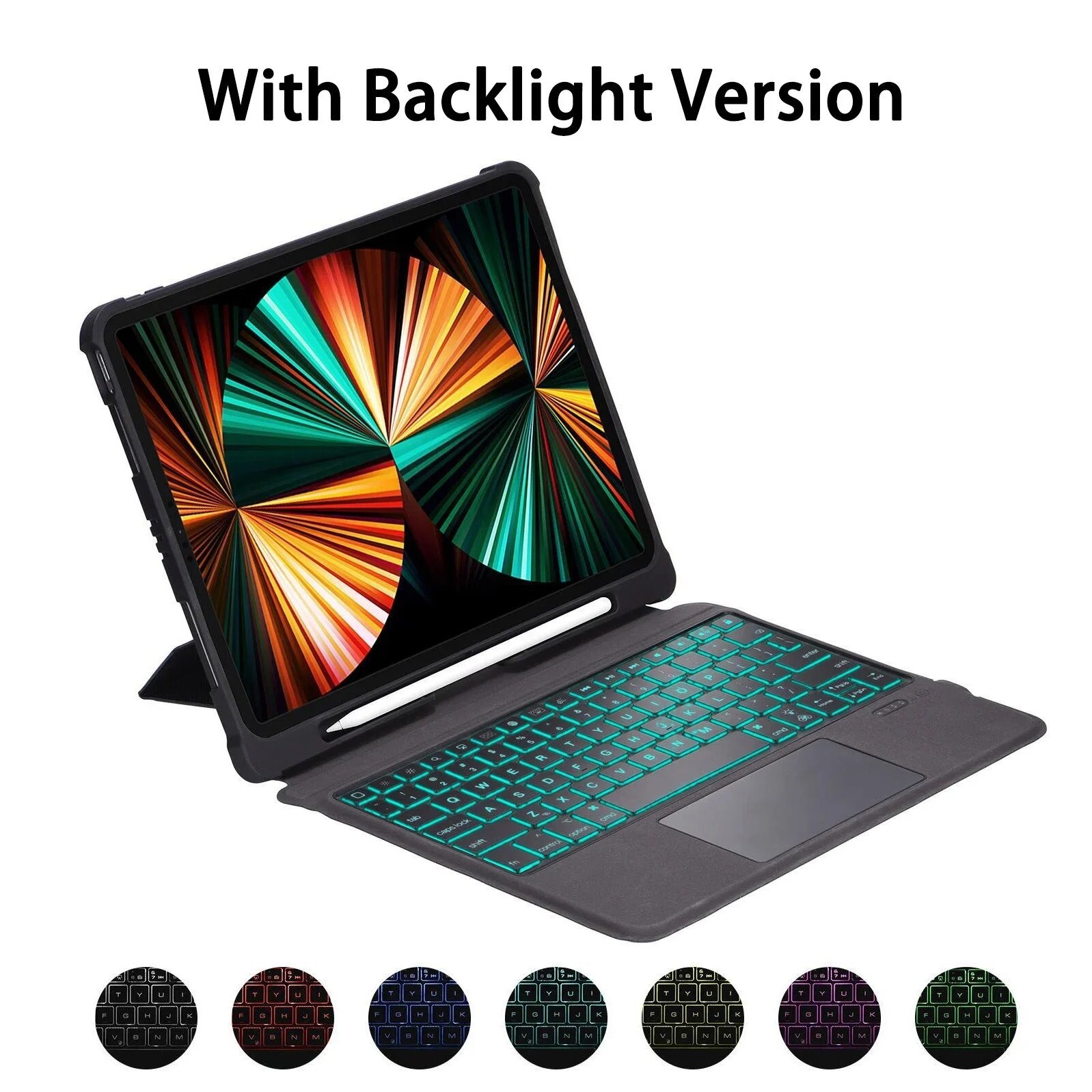 Detachable Magic touchpad Keyboard Case For iPad Air 4 5 10.9 pro 11 1st 2nd 3rd 4th Wireless Backlit Tablet pencil holder Cover