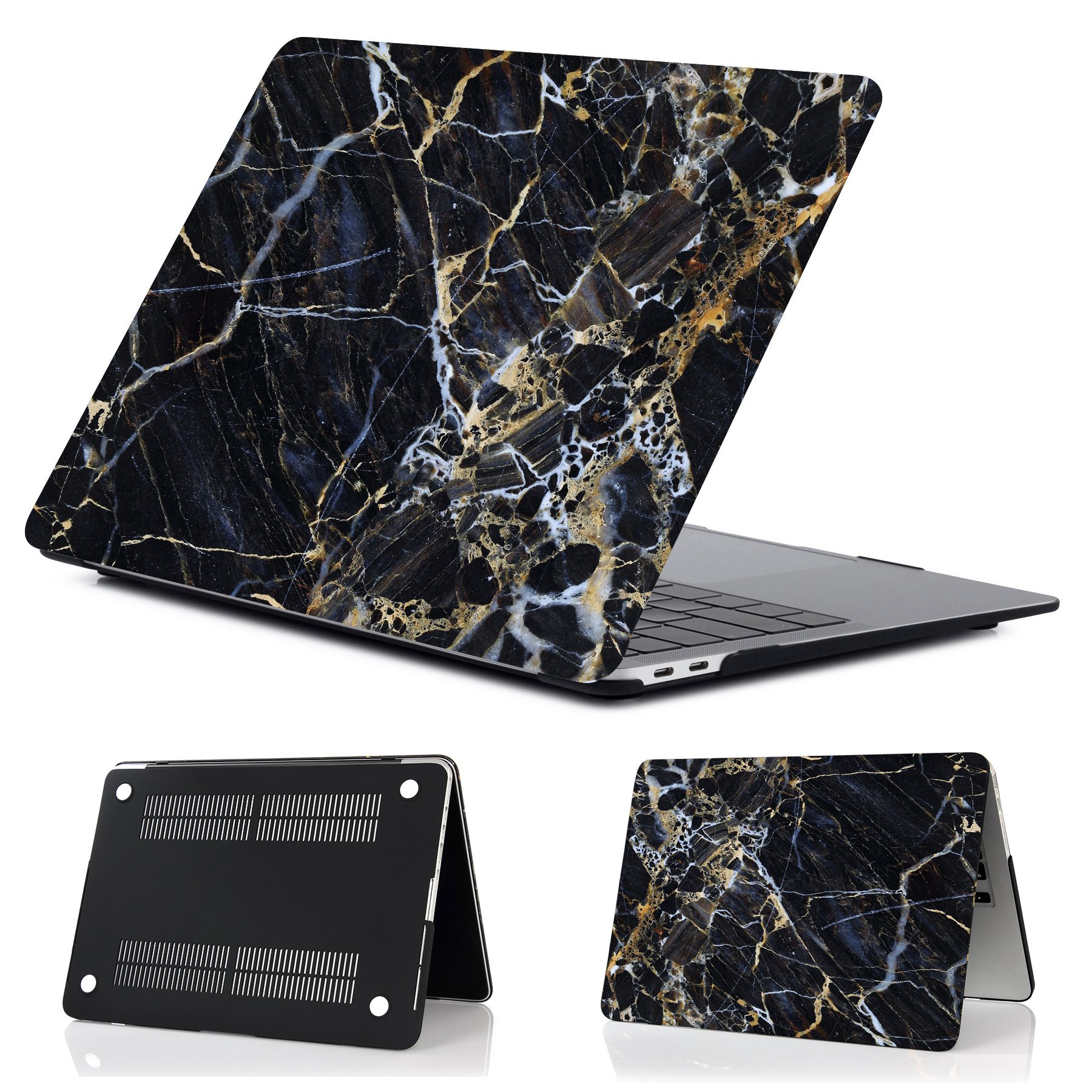 2024 New Customized Print Pattern Crystal hard shell Marble Case Cover For Macbook Air Pro case 11 12 13 15 16 inch full