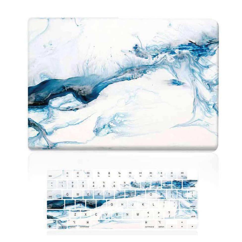 2024 New Customized Print Pattern Crystal hard shell Marble Case Cover For Macbook Air Pro case 11 12 13 15 16 inch full