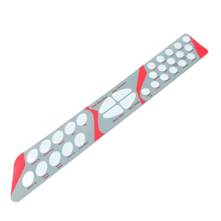 Factory Keypads & Keyboards Custom Silkscreen Printing or Digital Printing Membrane Switch Control Panel Sticker Keypad Overlay