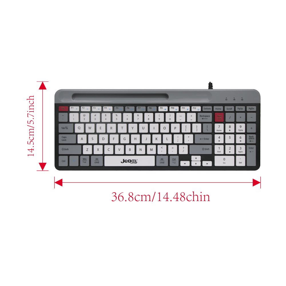 Wired Gaming Keyboard- Ultra Fast Response Time Silent Button Film Switch Simple And Exquisite Ergonomic Suitable For Computers