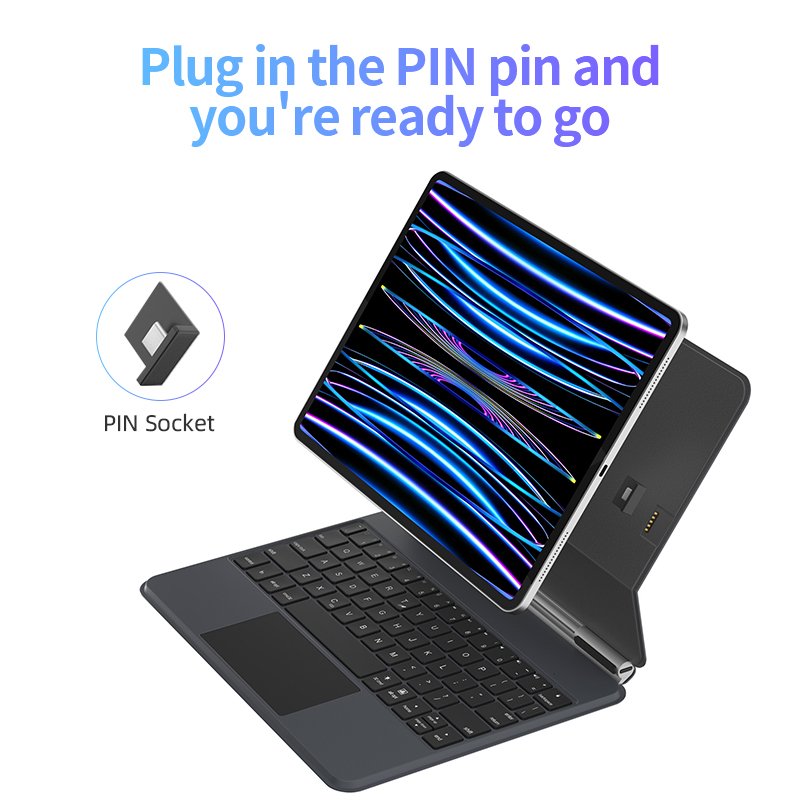 Magic Keyboard For Apple iPad Pro 11 inch 3rd 2nd Pro 12.9" 5th Air 4th Magnetic Trackpad Backlit Smart Keyboards Cover Case