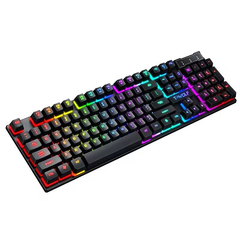 Hot sale cheap but with good performance and design TF200 keyboard and mouse combos with black color