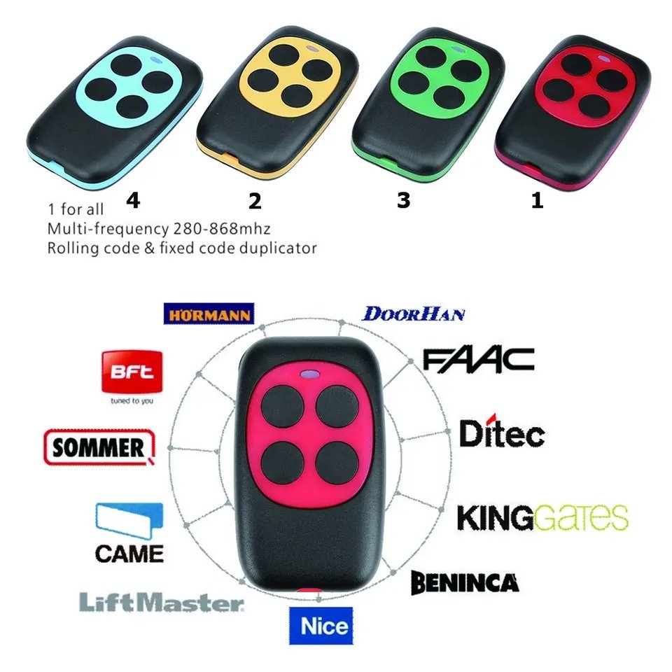 Gate control switch rolling code 433mhz garage door rf universal remote control