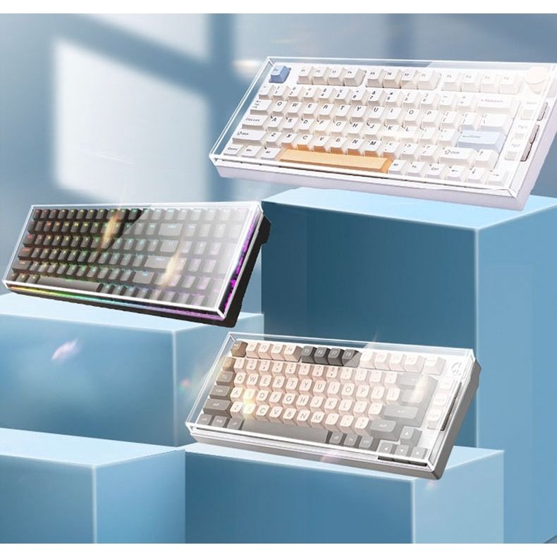 Wholesale Custom Clear Keyboard Display 5 Sides Acrylic Keyboard Cover Protector
