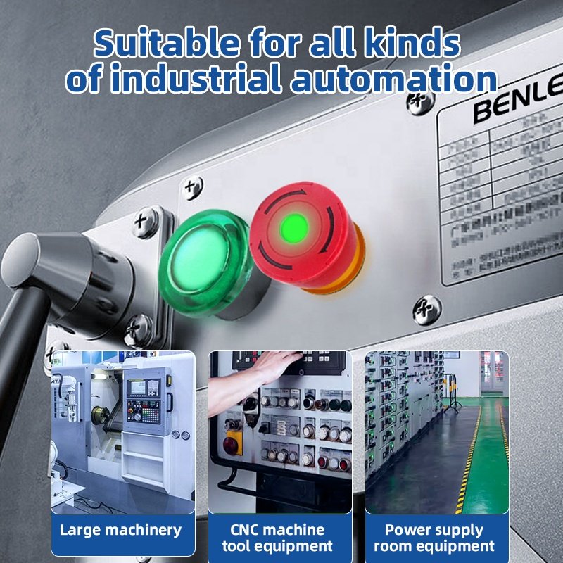 Hot Selling Products 2024 22mm Safety E-Stop Rohs Emergency Stop Button Switches Red Industrial Momentary Push Button Switch