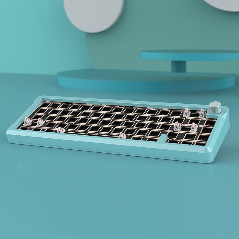 Custom Aluminum Portable Mini 60% Mechanic Keyboard Wireless Hot Swap Rgb Backlit Gaming Mechanic Computer Keyboard With Knobs