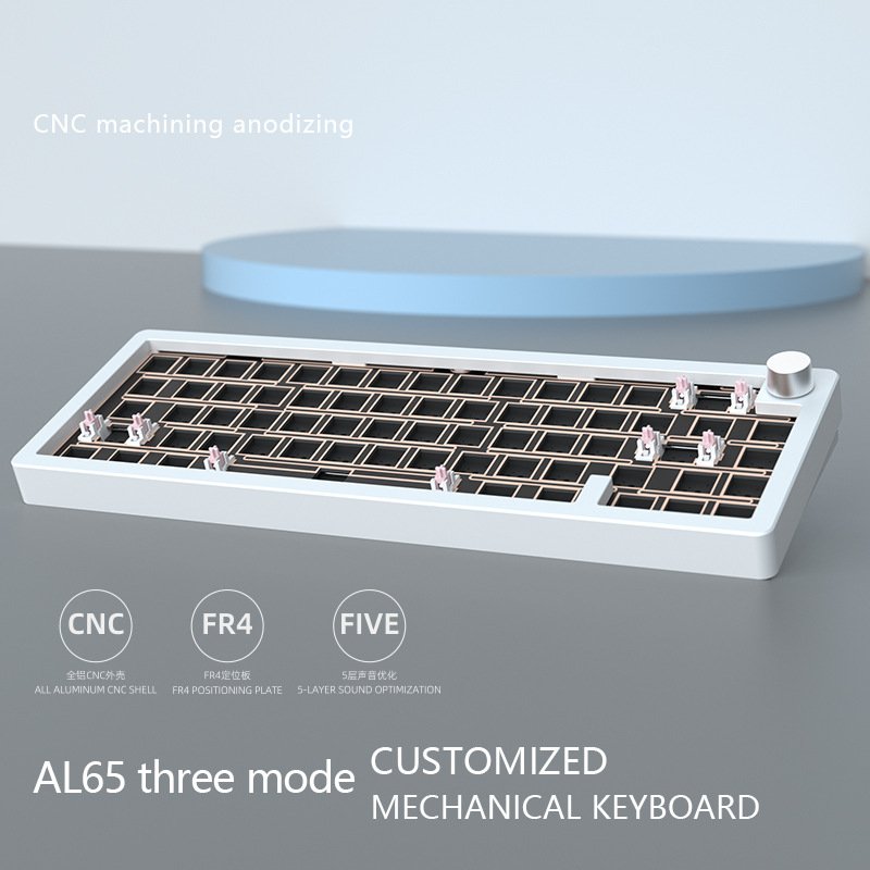 Custom Aluminum Portable Mini 60% Mechanic Keyboard Wireless Hot Swap Rgb Backlit Gaming Mechanic Computer Keyboard With Knobs