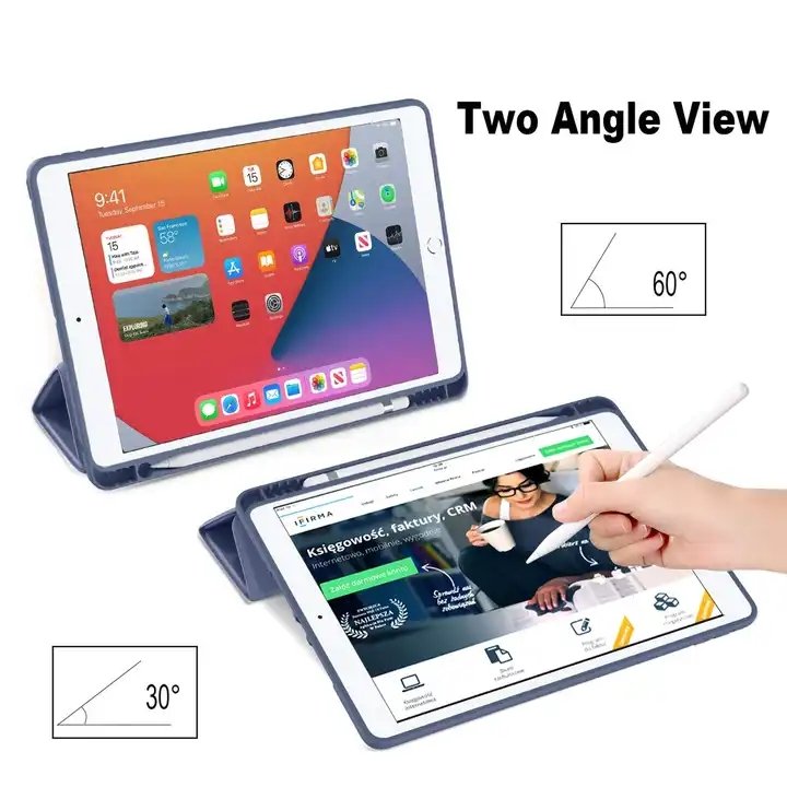 Custom Protective Tablet Case Soft TPU Back Auto Sleep Wake Magnetic Cover for iPad 11 Inch 10th Generation with Pencil Holder