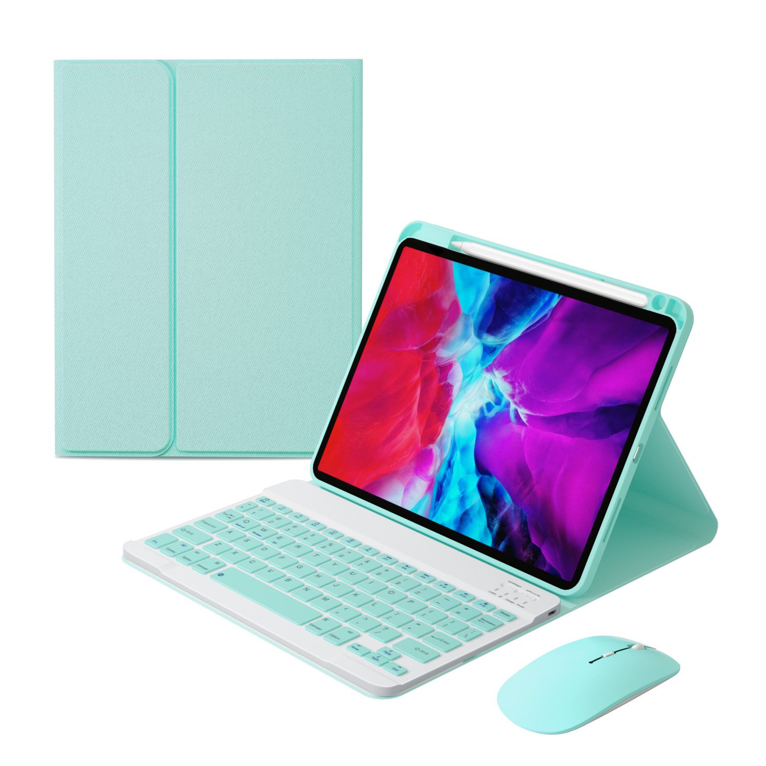 BT Keyboard case soft tpu trackpad for Tablet cover Samsung S6 Lite P610/P615 10.4 inch