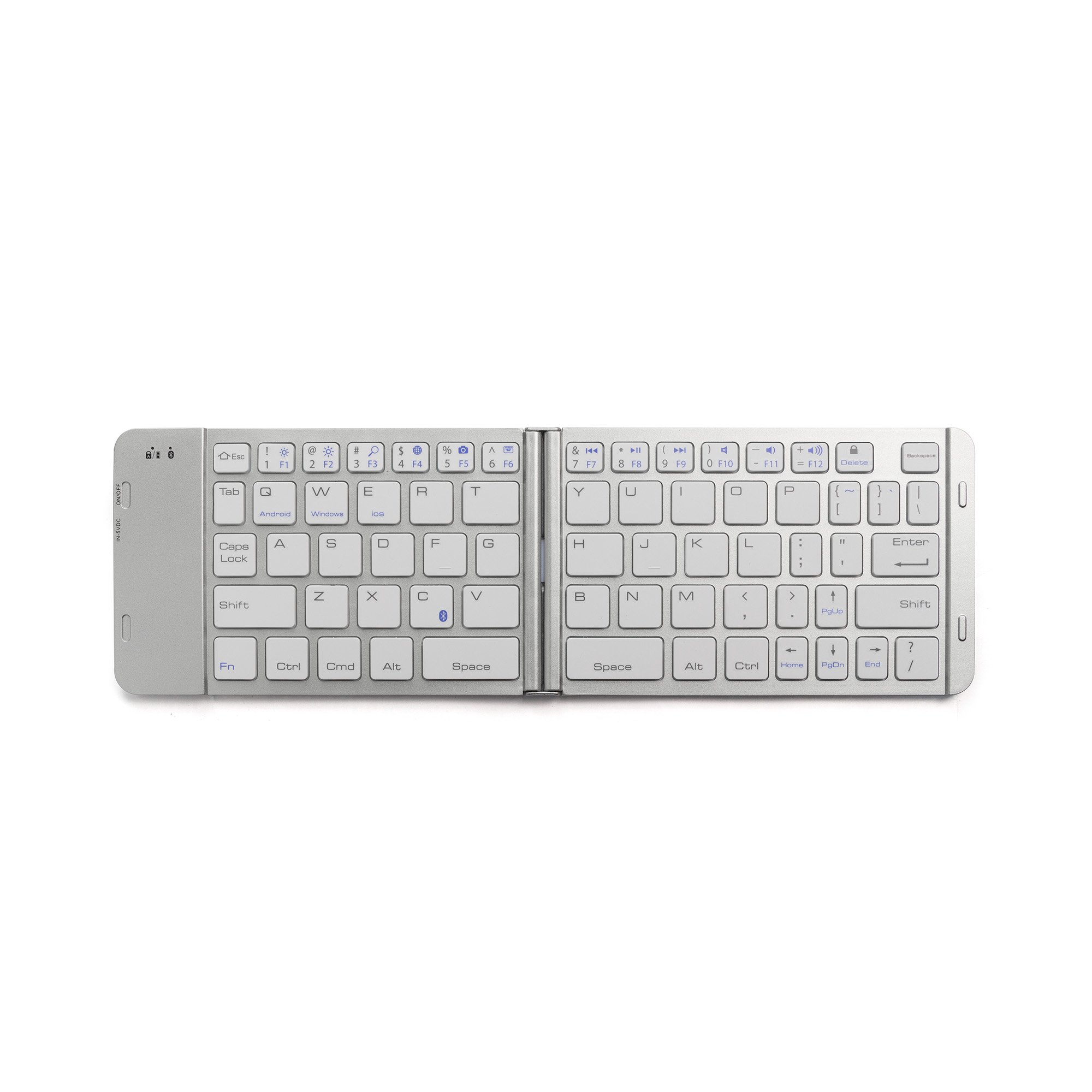 Foldable Tablet Cover Universal Mini Rechargeable Keyboard Case for ipad PC Laptop With Smart Wireless Case Triple Folding Case