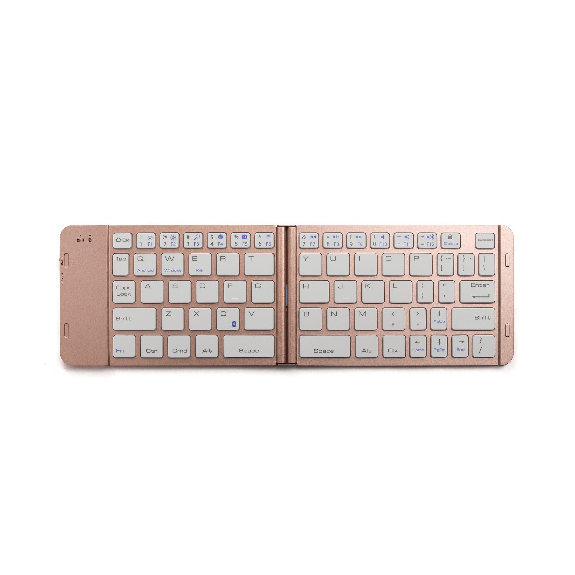 Foldable Tablet Cover Universal Mini Rechargeable Keyboard Case for ipad PC Laptop With Smart Wireless Case Triple Folding Case