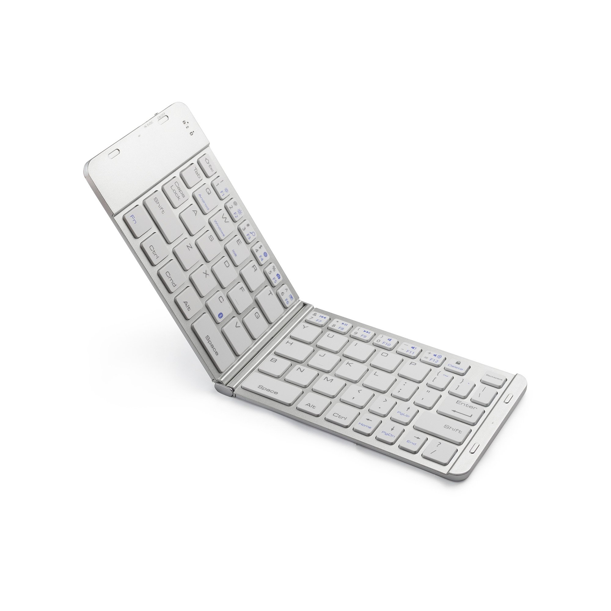 Foldable Tablet Cover Universal Mini Rechargeable Keyboard Case for ipad PC Laptop With Smart Wireless Case Triple Folding Case