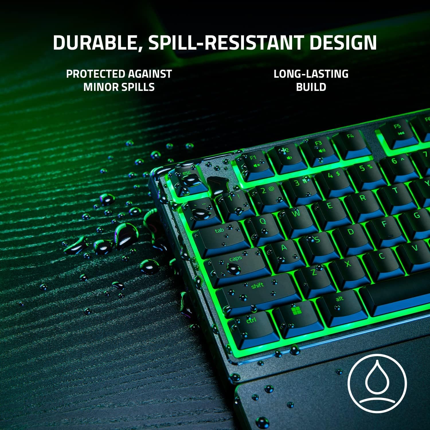Razer Ornata V3 X Keyboard Gaming Electronics Keyboard Silent Membrane Switches UV-Coated Keycaps Ergonomic Keyboard