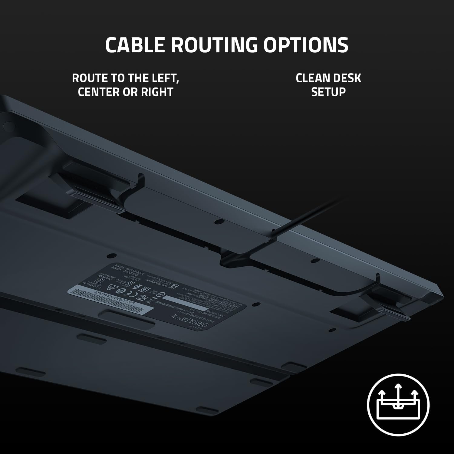 Razer Ornata V3 X Keyboard Gaming Electronics Keyboard Silent Membrane Switches UV-Coated Keycaps Ergonomic Keyboard