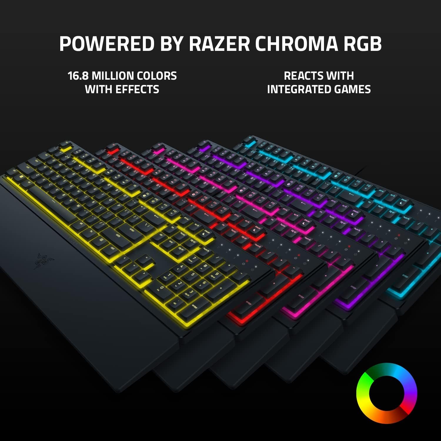 Razer Ornata V3 X Keyboard Gaming Electronics Keyboard Silent Membrane Switches UV-Coated Keycaps Ergonomic Keyboard